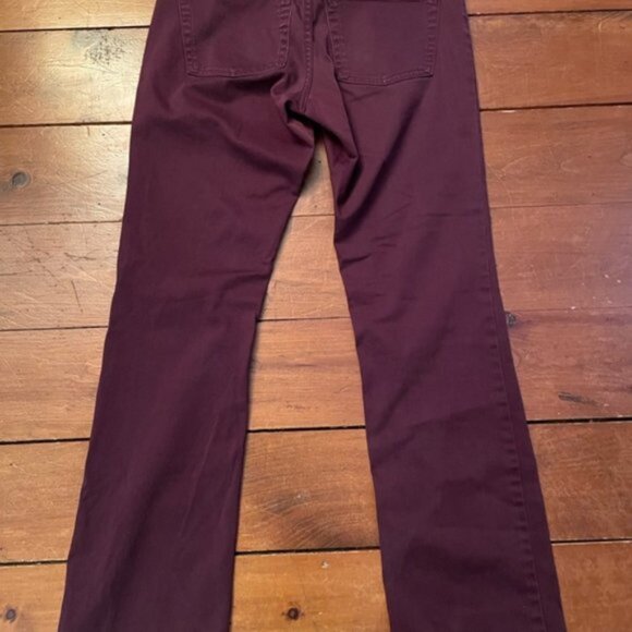 Gap Boot Cut Straight Leg Burgundy Pants - Picture 8 of 11